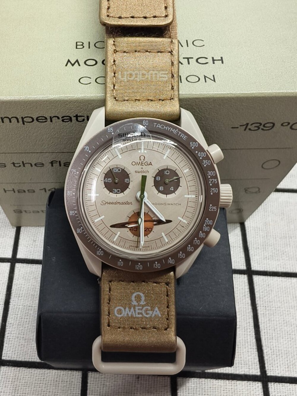 🌹Swatch x Omega MoonSwatch Mission to Saturn Watch